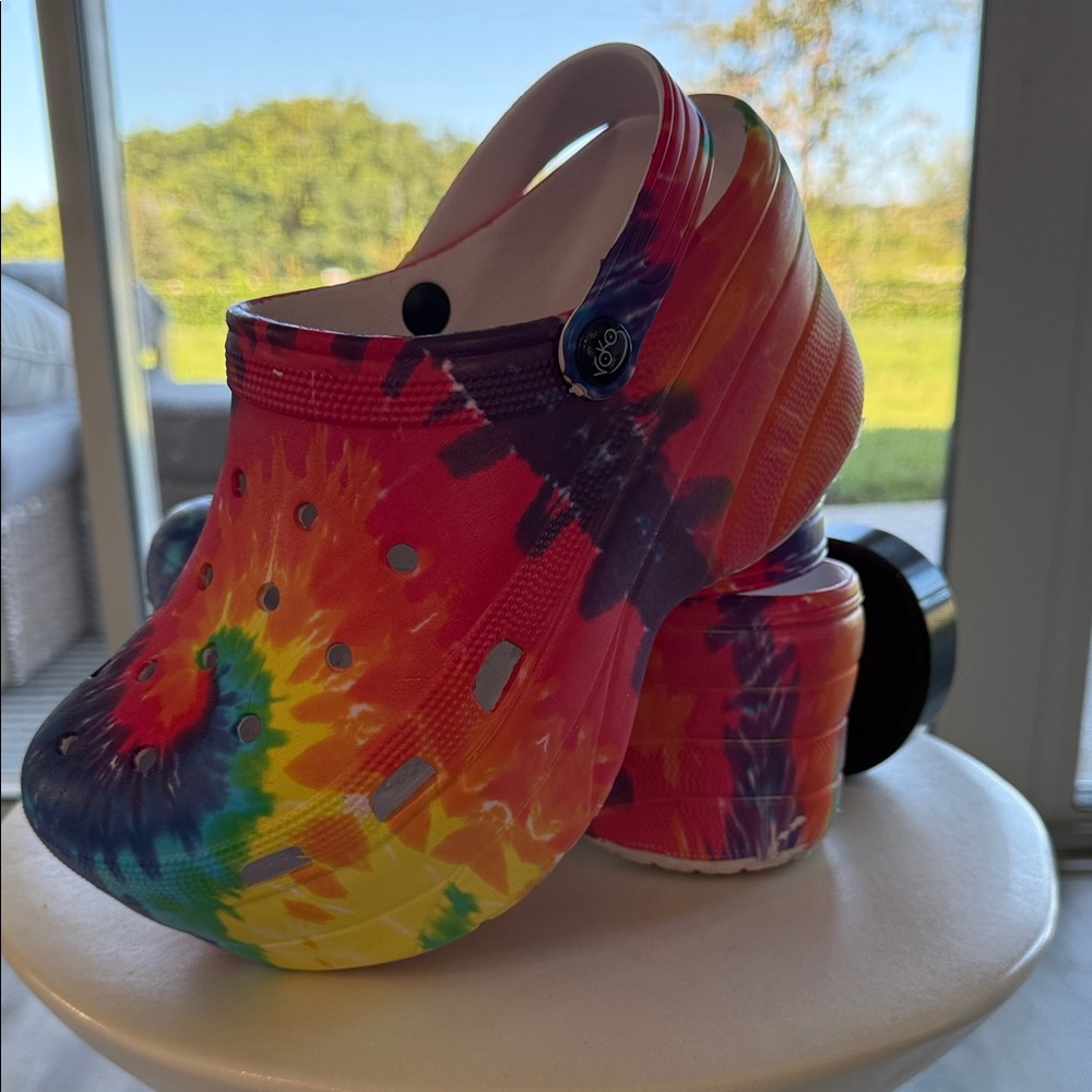 Colorful Tie-Dye Clogs